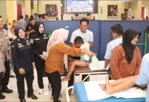 Polres Banyuasin Gelar Bakti Kesehatan Sambut Hari Bhayangkara