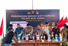 Polres Mura Musnahkan Barang Bukti Sabu dan Ekstasi Jaringan Lintas Wilayah