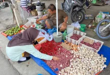 Harga Bawang Turun, Aktivitas Pasar Macan Lindungan Kembali Ramai