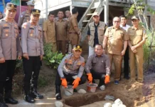 Sinergi Polres dan Pemkab OKU Selatan Bangun Rumah Korban Bencana