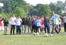 Wali Kota Palembang Ratu Dewa Buka Fun Game Mini Soccer Piala Ketua IJTI Sumsel