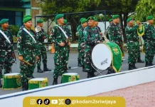 Upacara Mingguan, Petinggi Kodam II/Sriwijaya Ingatkan Profesional Kerja