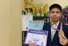 Konsisten Belajar, Rayza Siswa SMP Muhammadiyah Palembang Raih Prestasi Nasional