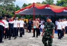 TNI Turun Tangan Gembleng Kedisiplinan Siswa Baru SMKN 1 Prabumulih