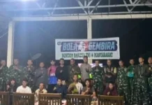 Nobar Piala Dunia 2026, Danramil 404-06 Semende Perkuat Kebersamaan Warga