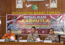 Kapolres Muba Minta Kades Waspadai Ancaman Karhutla sejak Dini