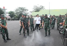 Korem 044/Gapo Gelar Apel, Pastikan Karhutla Tidak Terjadi