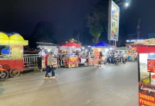 Jembatan Sungai Sekanak Lambidaro PIM, Salah Satu Pusat Jajanan UMKM Malam di Rusun