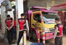 Polres Banyuasin Intensifkan Patroli Monitoring di Sejumlah SPBU
