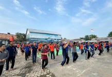 Awali Hari dengan Energi Positif,  Warga Binaan Lapas Sekayu Senam Sehat Bersama