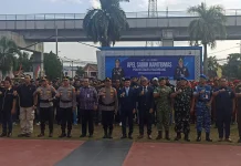 Polrestabes Palembang Luncurkan Aplikasi Ampera 247 di Apel Kamtibmas
