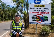 Polres Banyuasin Larang Truk dan Bus AKAP Lewati Jalan Perkantoran
