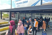 KAI: Penumpang Stasiun Muara Enim Naik pada Semester I 2026