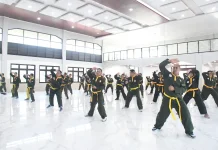 Korem 044/Gapo Gelar Uji Kenaikan Tingkat Pencak Silat Militer