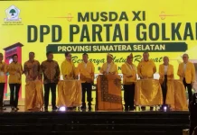 Bahlil Buka Musda Golkar Sumsel, Targetkan Kursi Naik di Pemilu