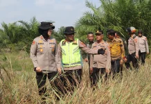 Cegah Karhutla, Polres Ogan Ilir Pantau Lahan Gambut Pakai Drone