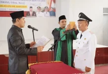 Khoirul Efendi Dilantik Jadi Pj Kades Persiapan Kenten Jaya