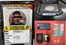 Polres Lubuk Linggau Ringkus Pengedar Sabu, 0,79 Gram Barang Bukti Disita