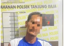 Polsek Tanjung Raja Amankan Pria Bawa Sajam di Depan Konter Seluler