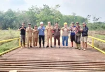 Jembatan Baru Hubungkan Tiga Dusun di Tanjung Kerang Muba
