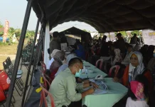 Warga Talang Jambi Antusias Manfaatkan Layanan Kesehatan Gratis TMMD
