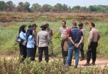 Kapolres Ogan Ilir Cek Embung serta Persediaan Air di Pemulutan