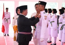 Bupati Banyuasin Kukuhkan 30 Anggota Paskibraka 2026