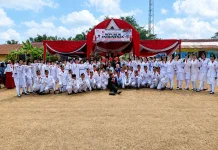 Upacara HUT ke- 81 RI, Desa Pulau Harapan Apresiasi Petugas Upacara