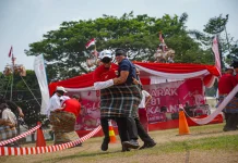 Pusri Semarakkan HUT RI ke-81 Bersama Karyawan dan Warga Kampung Sehati