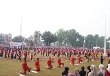 Tari Massal Harmony Nusantara Meriahkan HUT ke-81 RI di OKI