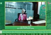 Debut Pertama Kali, Ade Mardayu Putri Sabet Runner Up 3 Miss Hijab Sumsel 2026