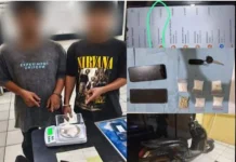 Dua Pemuda Ditangkap Bawa Sabu dan Ekstasi di Depan Sekolah