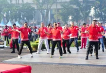 Ribuan ASN Sumsel Semarakkan Jalan Santai HUT ke-81 RI