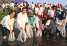 Sebanyak 15 Ribu Benih Ikan di Lepas di Sungai Lematang