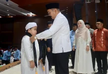 Sebanyak 1.131 Santri Muba Ikuti Tasyakuran Akbar Bebas Buta Huruf Al-Qur'an