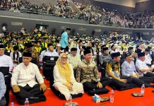 Wabup Banyuasin Hadiri Wisuda Akbar Ribuan Santri BKPRMI