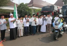 Kapolda Sumsel Hadiri Pelepasan Delegasi PWNU menuju Muktamar Ke-35 NU