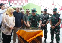 Pangdam II Sriwijaya Resmikan Jembatan Gantung Garuda Merah Putih