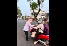 BKPSDM Muba Bagikan Masker untuk Lindungi Warga dari Asap