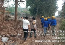 Cegah Karhutla, Polsek Indralaya Gencarkan Patroli Terpadu di Desa Payakabung