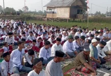 Sawah Mulai Mengering, Warga Pulo Kerto Palembang Salat Istisqa
