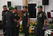 Tiga Pejabat Kodam ll Sriwijaya Resmi Berganti