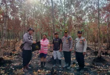 Polres Muara Enim Edukasi Warga Cegah Karhutla