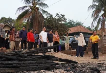 Kebakaran Hanguskan Tiga Rumah di Bukit Batu OKI