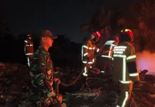 Ancaman Karhutla Mengintai, Warga Sukajaya Palembang Bahu-membahu Padamkan Api