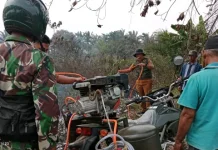 Jadi Langganan Karhutla, Babinsa Kodim 0402/OKI-OI Optimalkan Pemadaman Karhutla