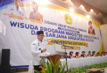 Wisuda Unbara, Bupati OKU Dorong Lulusan Berkontribusi