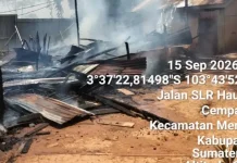 Tim Gabungan Padamkan Kebakaran Mess Karyawan di Kawasan Servo Muara Enim