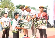 Fun Run HUT ke-81 TNI, Pangdam II/Sriwijaya Tegaskan TNI dan Rakyat Selalu Bersama