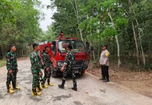Polri, TNI dan BPBD Patroli Cegah Karhutla di Ogan Ilir